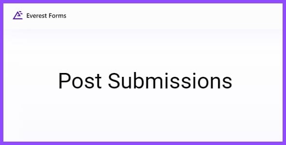 Everest Forms Post Submissions